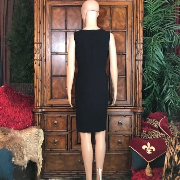 Anne Klein Paris Stroll Croc Embossed Faux Leather Dress - Picture 4 of 14